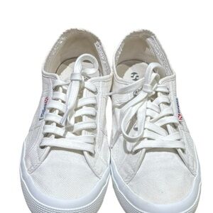 Superga White 2750 Cotu Canvas Sneakers Size 9.5